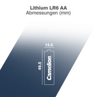 Camelion - Lithium Battery FR6 - Mignon AA 1,5 Volt - 2er Blister