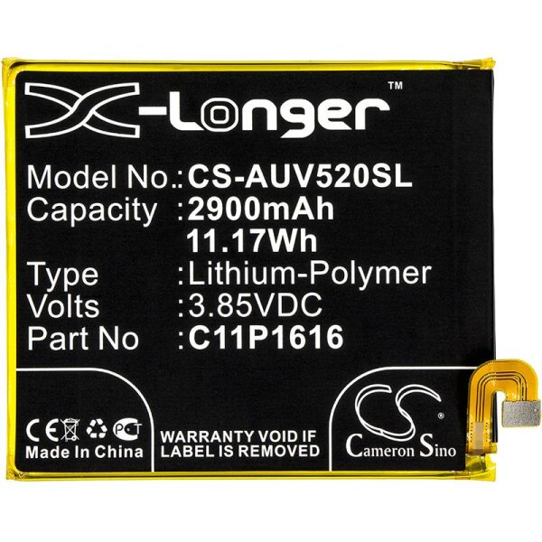 Ersatzakku - CS-AUV520SL - Asus A006 / 0B200-02480000 - 3,85 Volt 2900mAh Li-Polymer