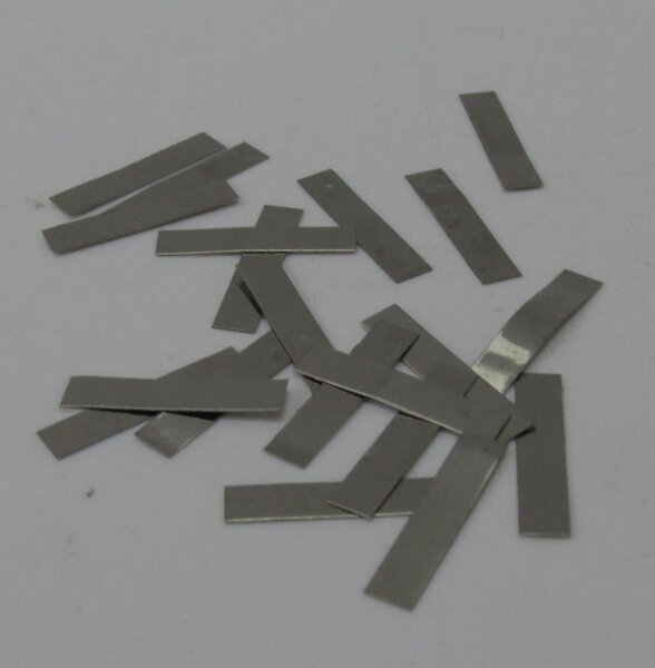 20x Schweißband aus Hilumin - Schweißfahne / Lötfahne - 15 x 3 x 0,127 mm