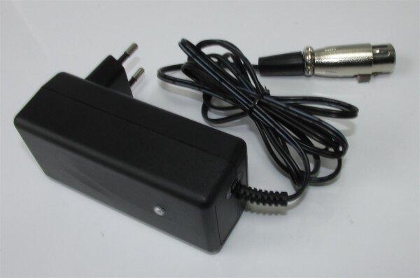 Ersatzladegerät für VIBRADORM SPS-320-024-EU / STD-32075E - 7S Li - 29,4 Volt 0,56A Li-Ion - mit XLR / 3-Polig [1 = - / 3 = +]