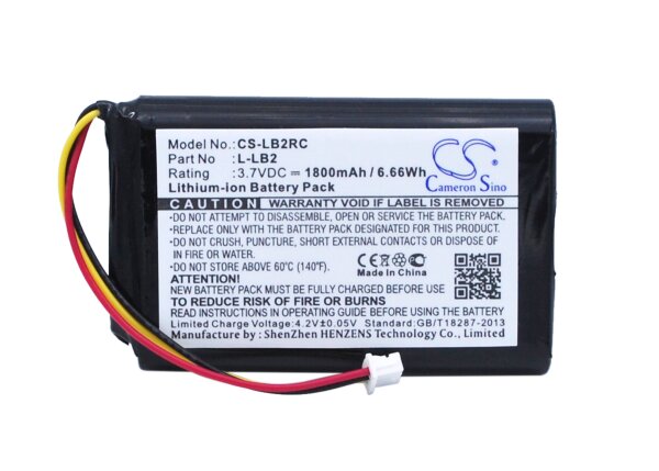 Ersatzakku - CS-LB2RC - Logitech 190247-1000 / M-RAG97 - 3,7 Volt 1800mAh Li-Ion