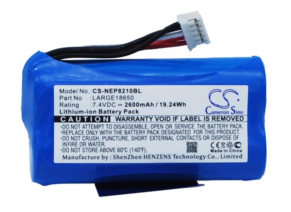 Ersatzakku - CS-NEP8210BL - Newpos NEW 8210 / LARGE18650 - 7,4 Volt 2600mAh Li-Ion
