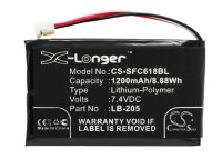 Ersatzakku - CS-SFC618BL - Safescan 6185 / 131-0477 - 7,4 Volt 1200mAh Li-Polymer