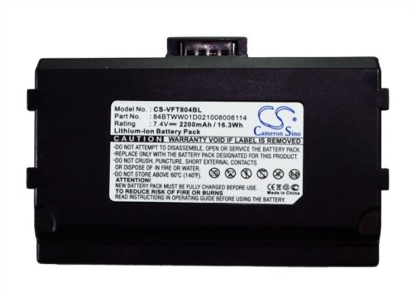 Ersatzakku - CS-VFT804BL - Verifone Nurit 8040 / 84BTWW01D021008006114 - 7,4 Volt 2200mAh Li-Ion