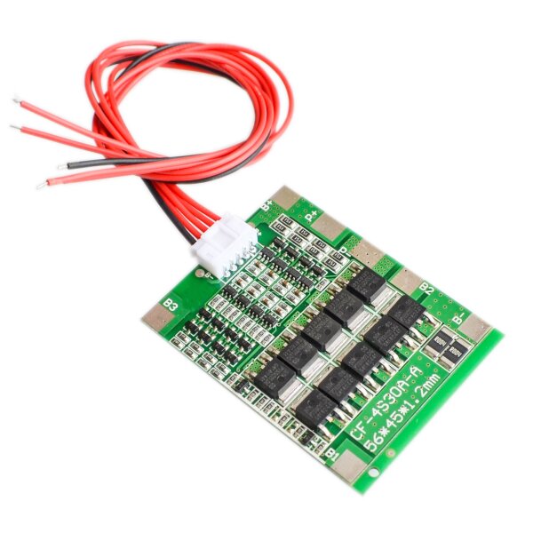 BMS - 4S30A-A / HX-4S-F30A - 56 x 48 x 4mm - 16,8 Volt 4S / 30A