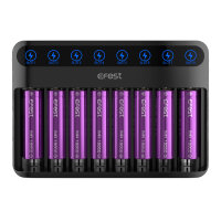 Efest - LUSH Q8 LED Intelligent Indicator Charger - Ladegerät für Li-Ion Akkus