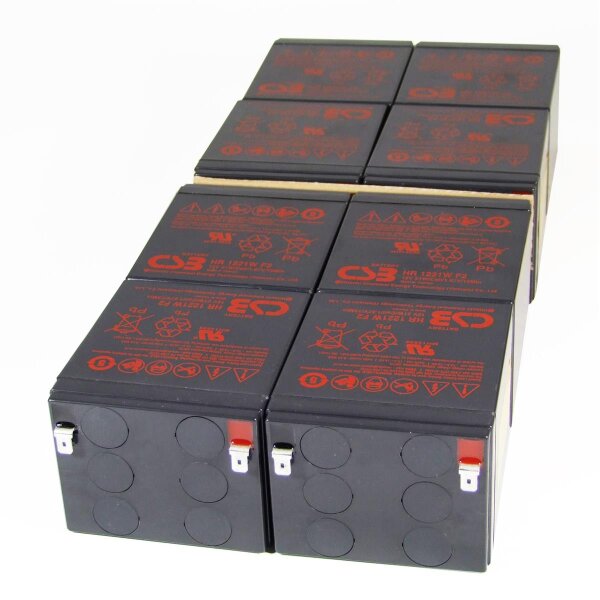 CSB - 8x HR1221WF2 - APC-RBC43 - 12 Volt 5000mAh Pb