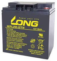 Long - WPL28-12TN - 12 Volt 28000mAh Pb - Longlife