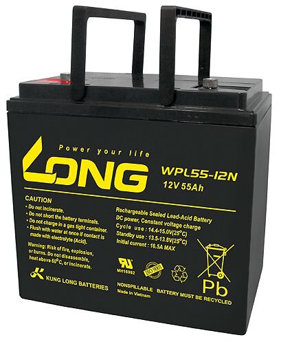 Long - WPL55-12N - 12 Volt 55000mAh Pb - Longlife