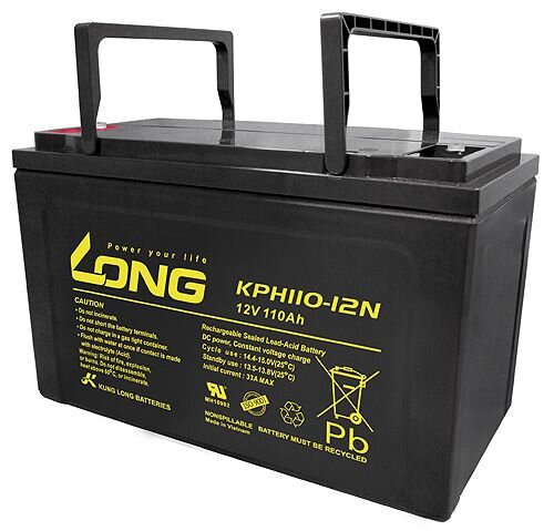 Long - KPH110-12N - 12 Volt 110Ah Pb - Longlife