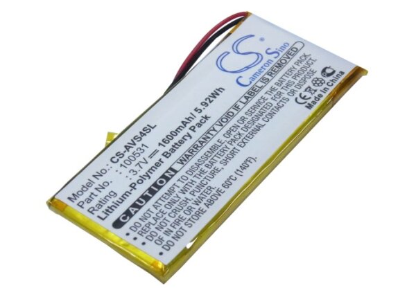 Ersatzakku - CS-AVS4SL - ARCHOS 43 Vision / 100531 - 3,7 Volt 1600mAh Li-Ion