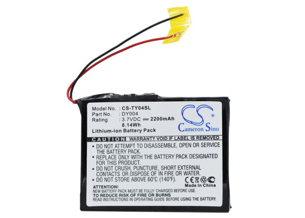 Ersatzakku - CS-TY04SL - RIO Karma 20Gb / DY004 - 3,7 Volt 2200mAh Li-Ion