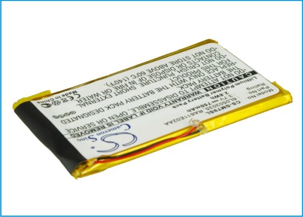Ersatzakku - CS-SMT9SL - SAMSUNG YP-T9 / 6L0503035 - 3,7 Volt 750mAh Li-Ion