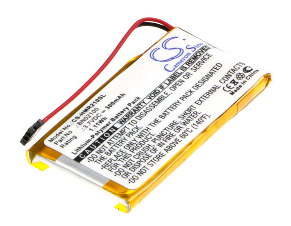 Ersatzakku - CS-HMR210SL - HTC Mini BL R120 Bluetooth Media Handset / BN02100 - 3,7 Volt 300mAh Li-Ion