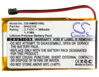 Ersatzakku - CS-HMR210SL - HTC Mini BL R120 Bluetooth Media Handset / BN02100 - 3,7 Volt 300mAh Li-Ion