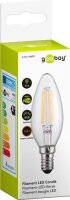 goobay - Filament-LED-Kerze, 4 W - Sockel E14, ersetzt 37...