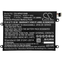 Ersatzakku - CS-HPN210NB - HP 10-P018WM / 859470-1B1 -...