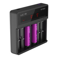 Efest - LUC V6 Charger - LCD & USB Ladegerät für 6x Li-Ion Akkus inkl. KFZ-Adapter
