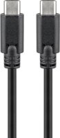 goobay - USB-C™ Kabel - USB 3.2 Generation 2x2 / 5A / schwarz - USB-C™-Stecker > USB-C™-Stecker