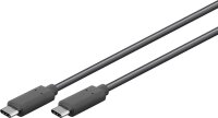 goobay - USB-C™ Kabel - USB 3.2 Generation 2x2 / 5A / schwarz - USB-C™-Stecker > USB-C™-Stecker