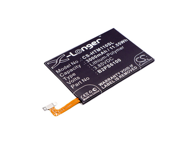 Ersatzakku - CS-HTM110SL - HTC 10 / One M10 / B2PS6100 - 3,85 Volt 3000mAh Li-Polymer