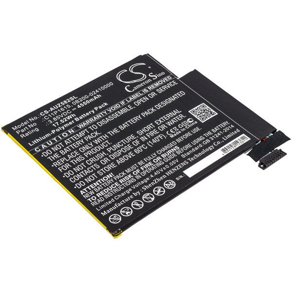 Ersatzakku - CS-AUZ582SL - Asus Zenpad Z8S / P00J / 0B200-02410000 - 3,85 Volt 4550mAh Li-Polymer