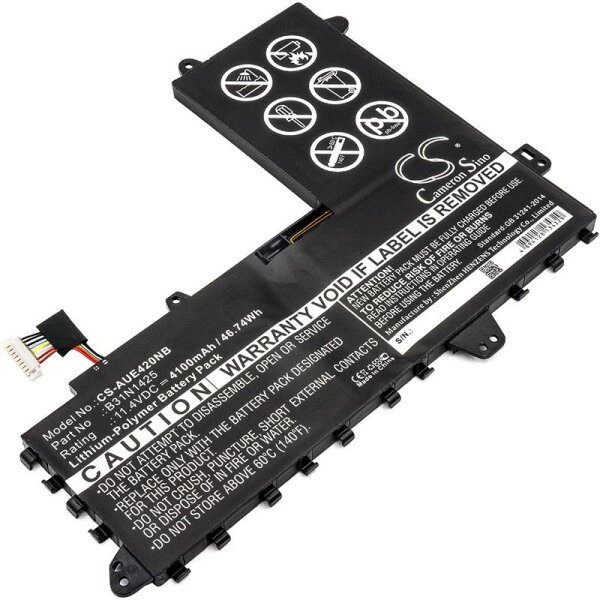 Ersatzakku - CS-AUE420NB - ASUS E402MA / 0B200-01400100 - 11,4 Volt 4100mAh Li-Ion