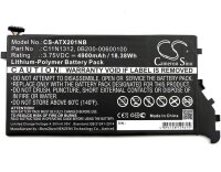Ersatzakku - CS-ATX201NB - ASUS Transformer Book TX201LA / 0B200-00600100 - 3,75 Volt 4900mAh Li-Ion