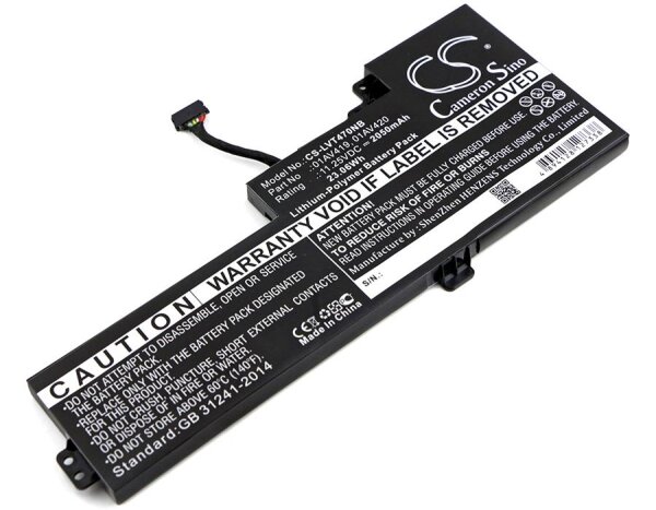 Ersatzakku - CS-LVT470NB - LENOVO ThinkPad T470 / 01AV419 - 11,25 Volt 2050mAh Li-Ion