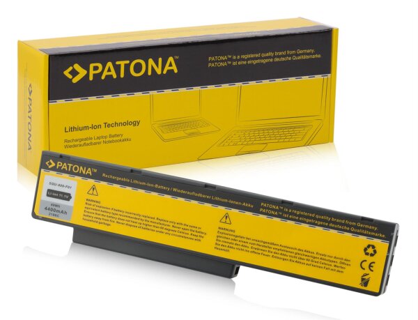 Ersatzakku - Fujitsu Siemens Li3710 Li3910 Pi3560 SQU-808-F02 - 11,1 Volt 4400mAh Li-Ion