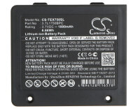 Ersatzakku - CS-TEX750SL - TEXAS INSTRUMENTS TI-Nspire Navigator Wireless Cradle WiFi / 3.7L1750BPC - 3,7 Volt 1800mAh Li-Ion
