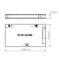 ANNPower - BMS - ANN086-10S-40A-02N22 - 36 Volt 10S / 40A