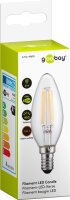 goobay - Filament-LED-Kerze, 4 W - Sockel E14, ersetzt 37...