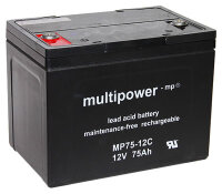 Multipower - MP75-12C - 12 Volt 75Ah Pb