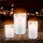 goobay - LED Echtwachs-Kerze weiß, 10x15 cm - wunderschöne und sichere Lichtlösung für viele Bereiche wie Haus und Loggia, Büro, Schulen oder Seniorenheime