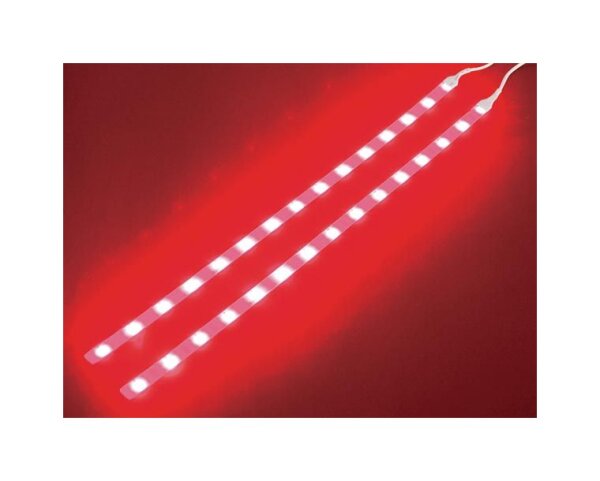 Velleman - CHLSR1 - doppelte selbstklebene LED-Leiste - 12VDC - Rot - Mit Ein/Aus-Schalter