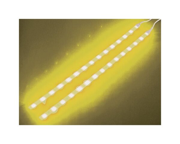 Velleman - CHLSY1 - doppelte selbstklebene LED-Leiste - 12VDC - Gelb - Mit Ein/Aus-Schalter
