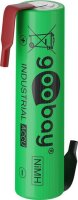 goobay - AAA (Micro) - 1,2 Volt 800mAh LSD-NiMH Akku (Ready-to-Use) - mit Lötfahne Z-Form