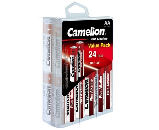 Camelion - Plus Alkaline - AA / Mignon / LR6 - 1,5 Volt 2700mAh AlMn - (24 St./Kunststoffdose)