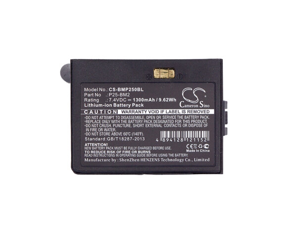 Ersatzakku - CS-BMP250BL - BLUE Bamboo P25 / P25-BM2 - 7,4 Volt 1300mAh Li-Ion