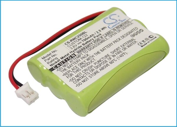 Ersatzakku - CS-RNC250BL - RESISTACAP INC N250AAAF3WL / CUSTOM-122 - 3,6 Volt 700mAh Li-Ion