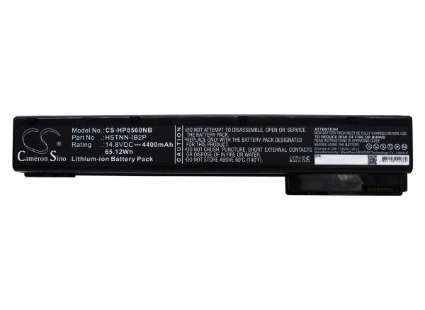 Ersatzakku - CS-HP8560NB - HP EliteBook 8560w / 632113-151 / HSTNN-F10C - 14,8 Volt 4400mAh Li-Ion