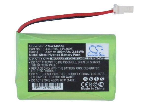 Ersatzakku - CS-AS400SL - IBM 63H0935 / 09L5609 - 3,6 Volt 800mAh Li-Ion