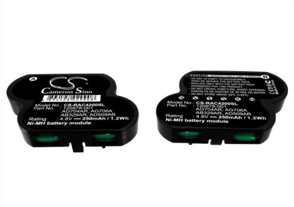 Ersatzakku - CS-RAC4200SL - Compaq MSA 1000 / 106036-B21 - 4,8 Volt 250mAh Ni-MH