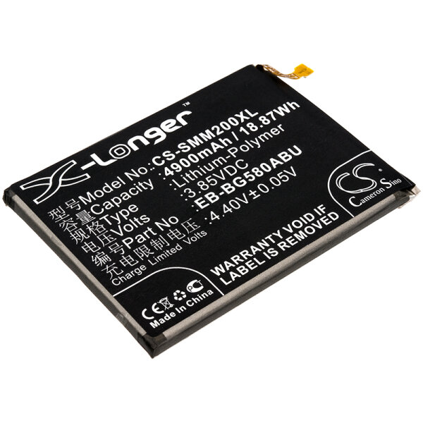 Ersatzakku - CS-SMM200XL - Samsung Galaxy M20 / EB-BG580ABU - 3,85 Volt 4900mAh Li-Polymer