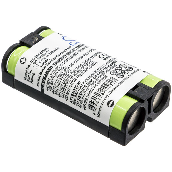 Ersatzakku - CS-SRF955SL - Sony BP-HP800-11 / MDR-RF995 - 2,4 Volt 700mAh Ni-MH