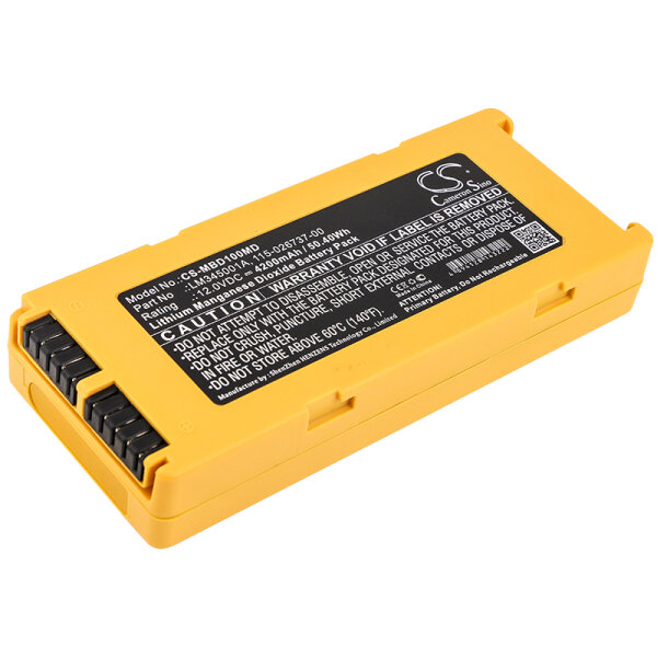Ersatzbatterie - CS-MBD100MD - Mindray BeneHeart D1 / 115-026737-00 - 12 Volt 4200mAh Li-MnO2