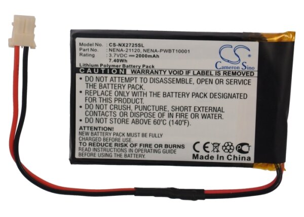 Ersatzakku - CS-NX2725SL - NEXTO DI ND 2725 / NENA-21120- 3,7 Volt 2000mAh Li-Polymer