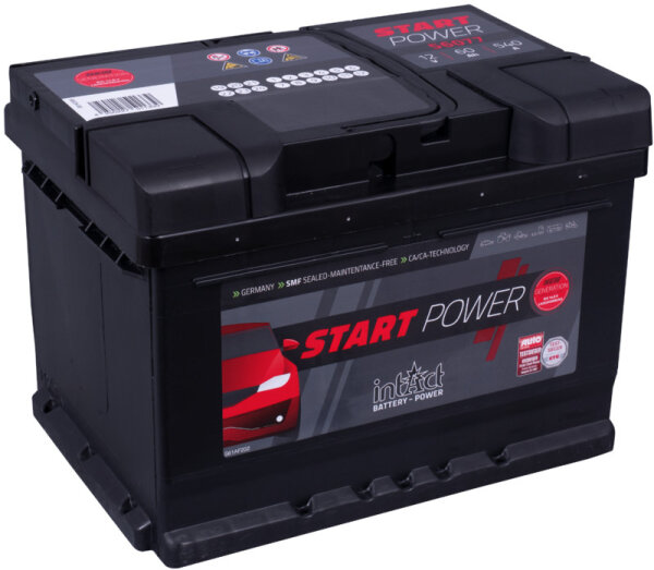 intAct - 56077 - Start-Power - 12 Volt 60Ah 540 A (EN)
