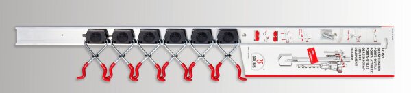 BRUNS - SB6.10A - 6 Gerätehalter mit 1m Schiene